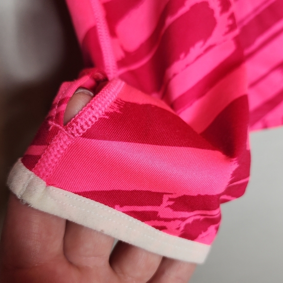 Nike Pro Hyperwarm 3.0 Mock Pink Spell out pullover zip shoulder size XL youth - Picture 10 of 16